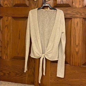 cream wrap around sweater